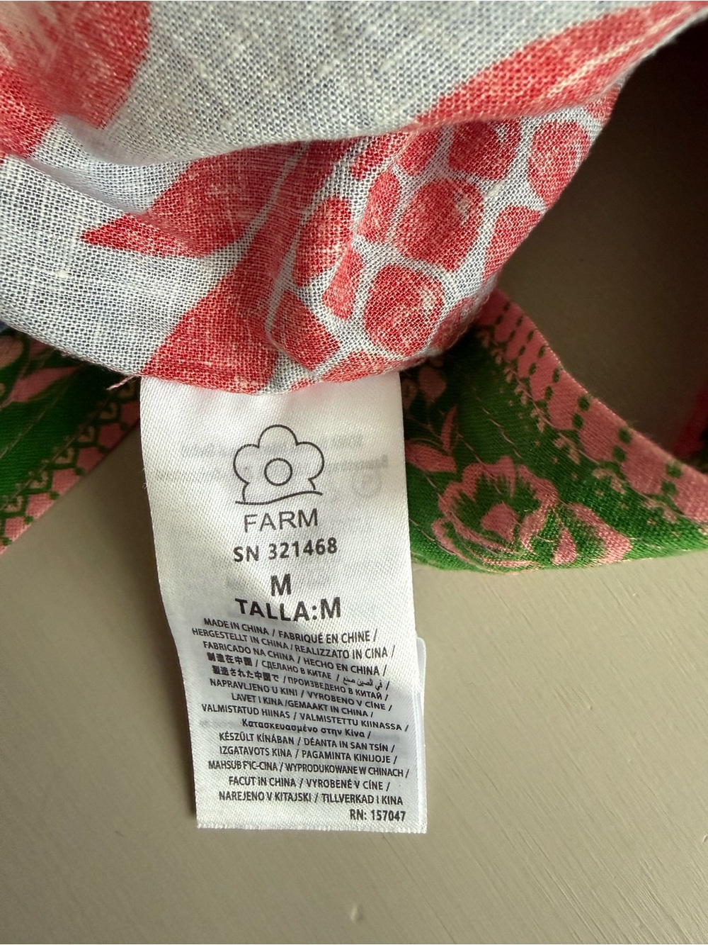 NEW FARM Rio Lace Garden Mix Scarves Romper SIZE medium - Picture 12 of 13